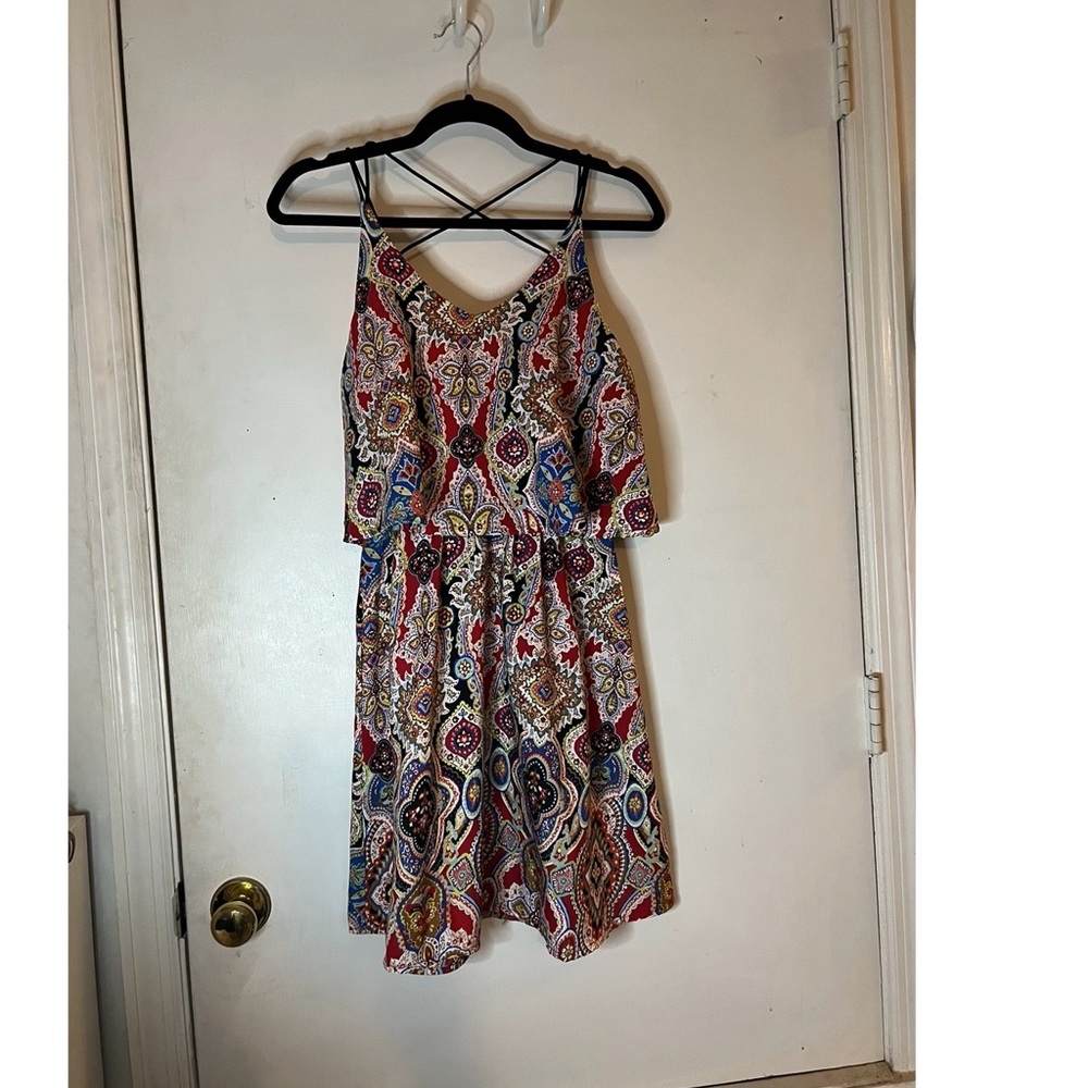 Earthbound patterned dress (S) only worn once!